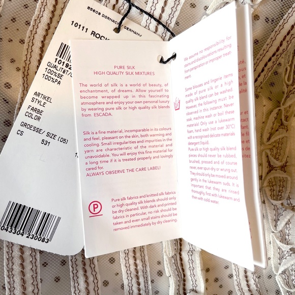 NWT ESCADA Skirt -Tulle & Silk Two layers skirt 38 - Picture 16 of 16